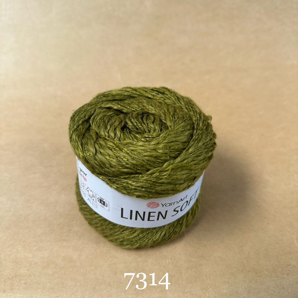 Sợi Linen Soft nhập khẩu từ Yarnart, đan móc áo, váy, khăn
