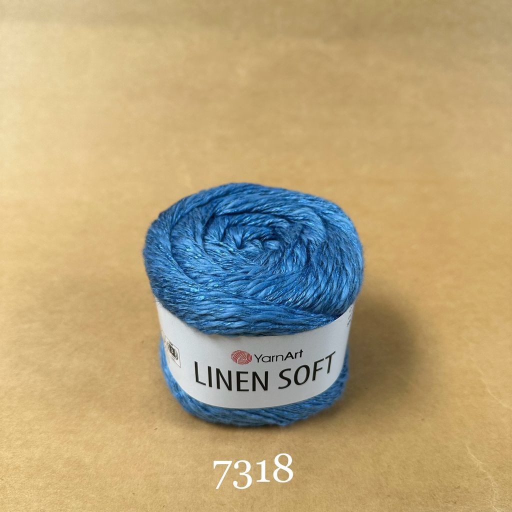 Sợi Linen Soft nhập khẩu từ Yarnart, đan móc áo, váy, khăn