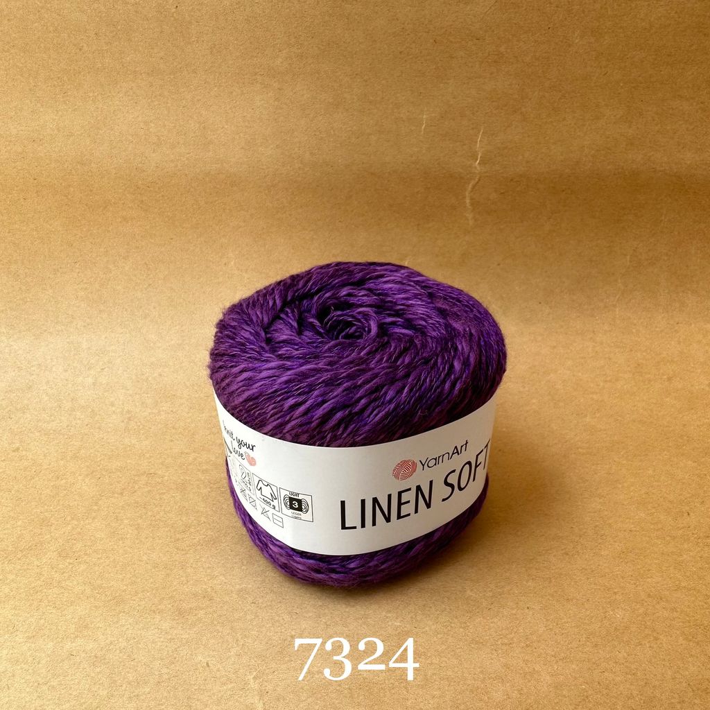 Sợi Linen Soft nhập khẩu từ Yarnart, đan móc áo, váy, khăn