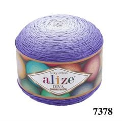 Sợi Diva Ombre Batik nhập khẩu từ Alize Yarns, đan móc áo hè, váy, bikini, khăn trải bàn