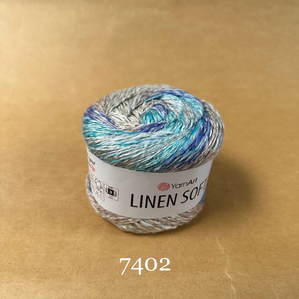 Sợi Linen Soft nhập khẩu từ Yarnart, đan móc áo, váy, khăn