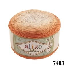 Sợi cotton Bella Ombre Batik nhập khẩu từ Alize Yarns, len loang, đan móc đủ áo, khăn, váy