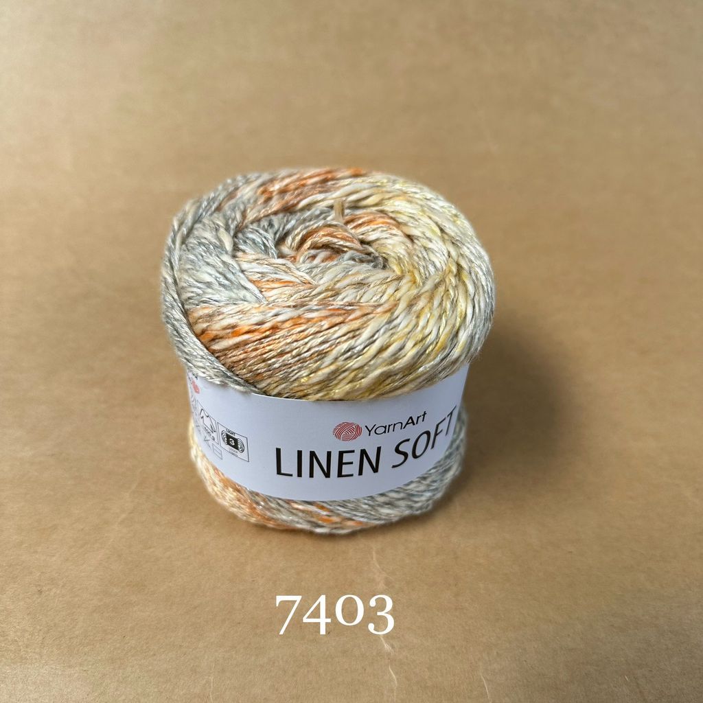 Sợi Linen Soft nhập khẩu từ Yarnart, đan móc áo, váy, khăn