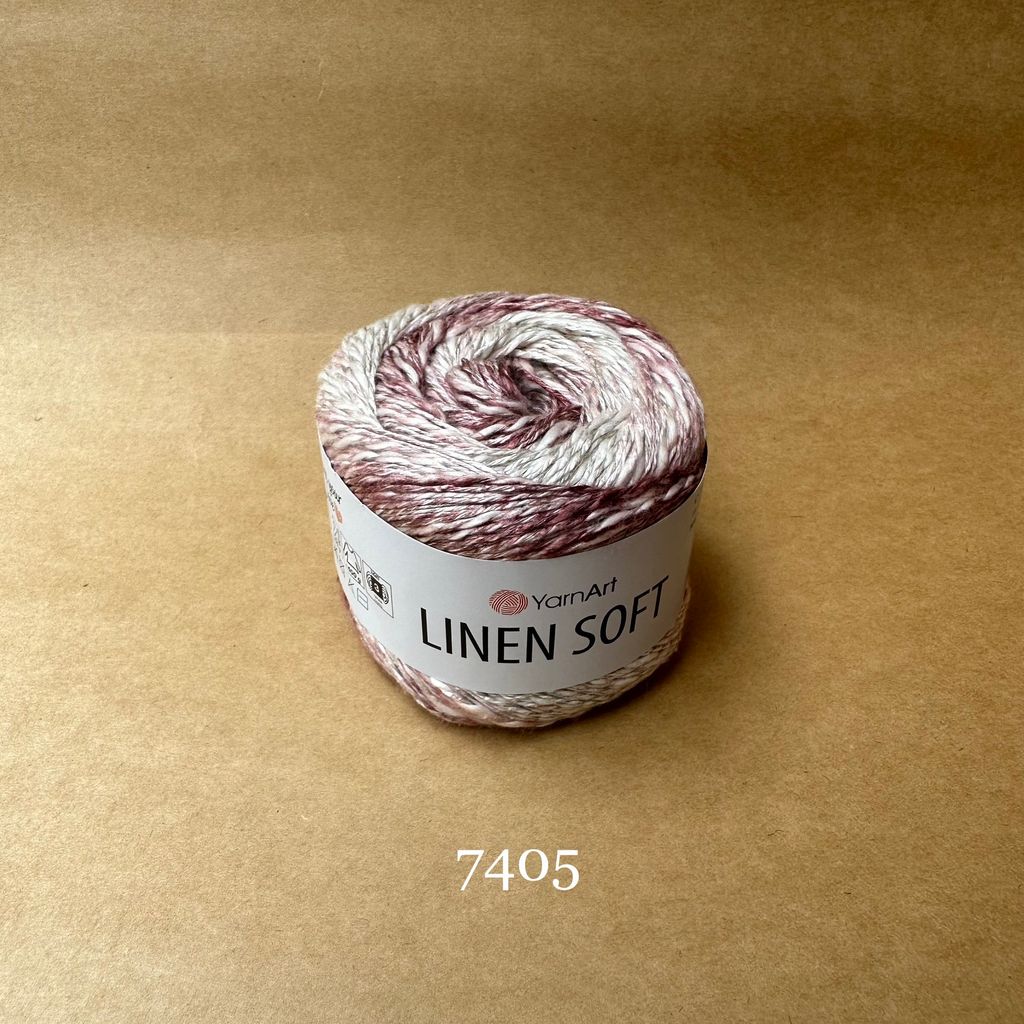 Sợi Linen Soft nhập khẩu từ Yarnart, đan móc áo, váy, khăn