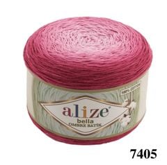 Sợi cotton Bella Ombre Batik nhập khẩu từ Alize Yarns, len loang, đan móc đủ áo, khăn, váy