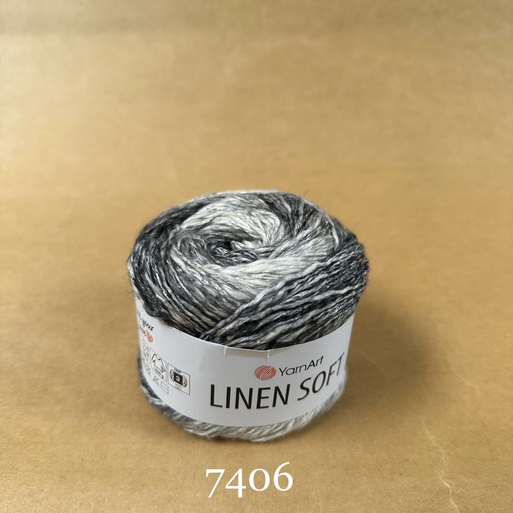 Sợi Linen Soft nhập khẩu từ Yarnart, đan móc áo, váy, khăn