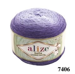 Sợi cotton Bella Ombre Batik nhập khẩu từ Alize Yarns, len loang, đan móc đủ áo, khăn, váy