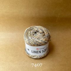 Sợi Linen Soft nhập khẩu từ Yarnart, đan móc áo, váy, khăn