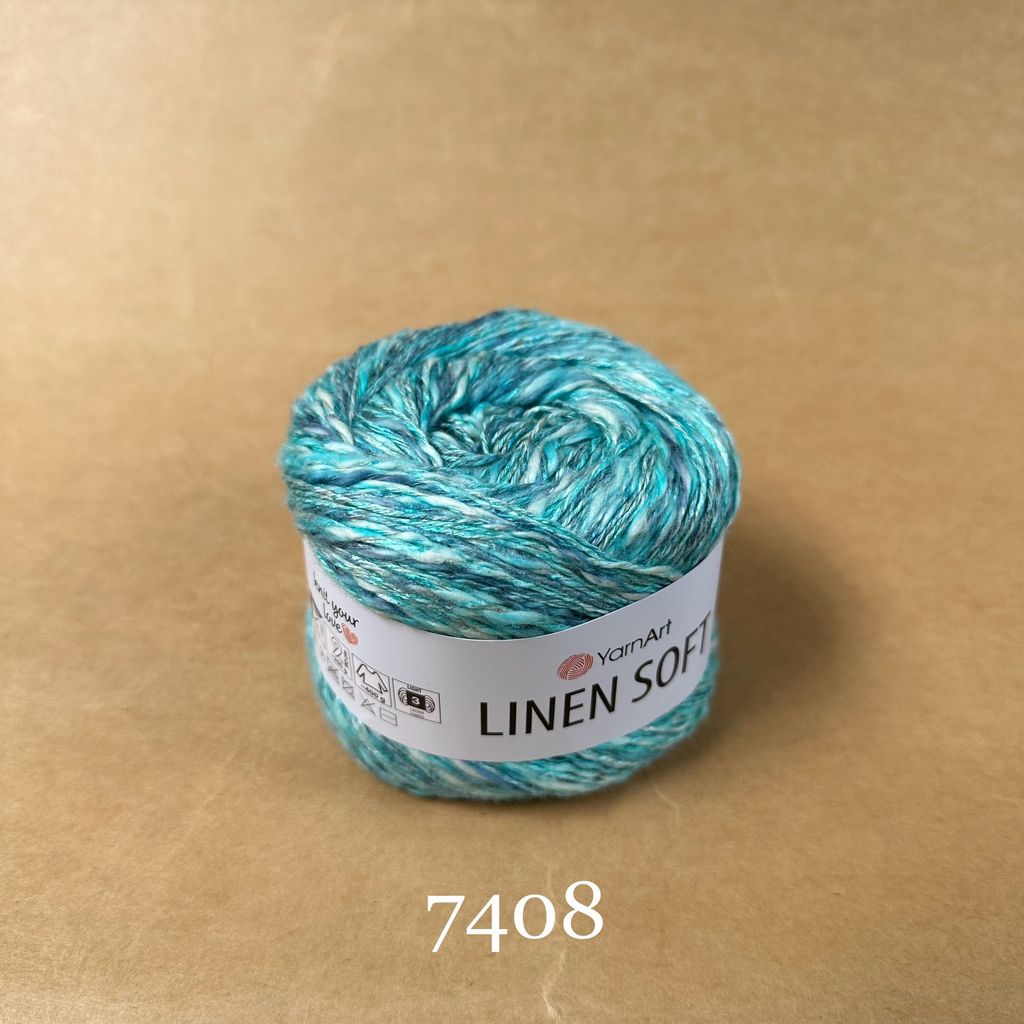 Sợi Linen Soft nhập khẩu từ Yarnart, đan móc áo, váy, khăn