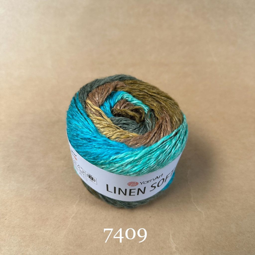 Sợi Linen Soft nhập khẩu từ Yarnart, đan móc áo, váy, khăn