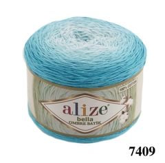 Sợi cotton Bella Ombre Batik nhập khẩu từ Alize Yarns, len loang, đan móc đủ áo, khăn, váy