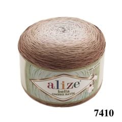 Sợi cotton Bella Ombre Batik nhập khẩu từ Alize Yarns, len loang, đan móc đủ áo, khăn, váy