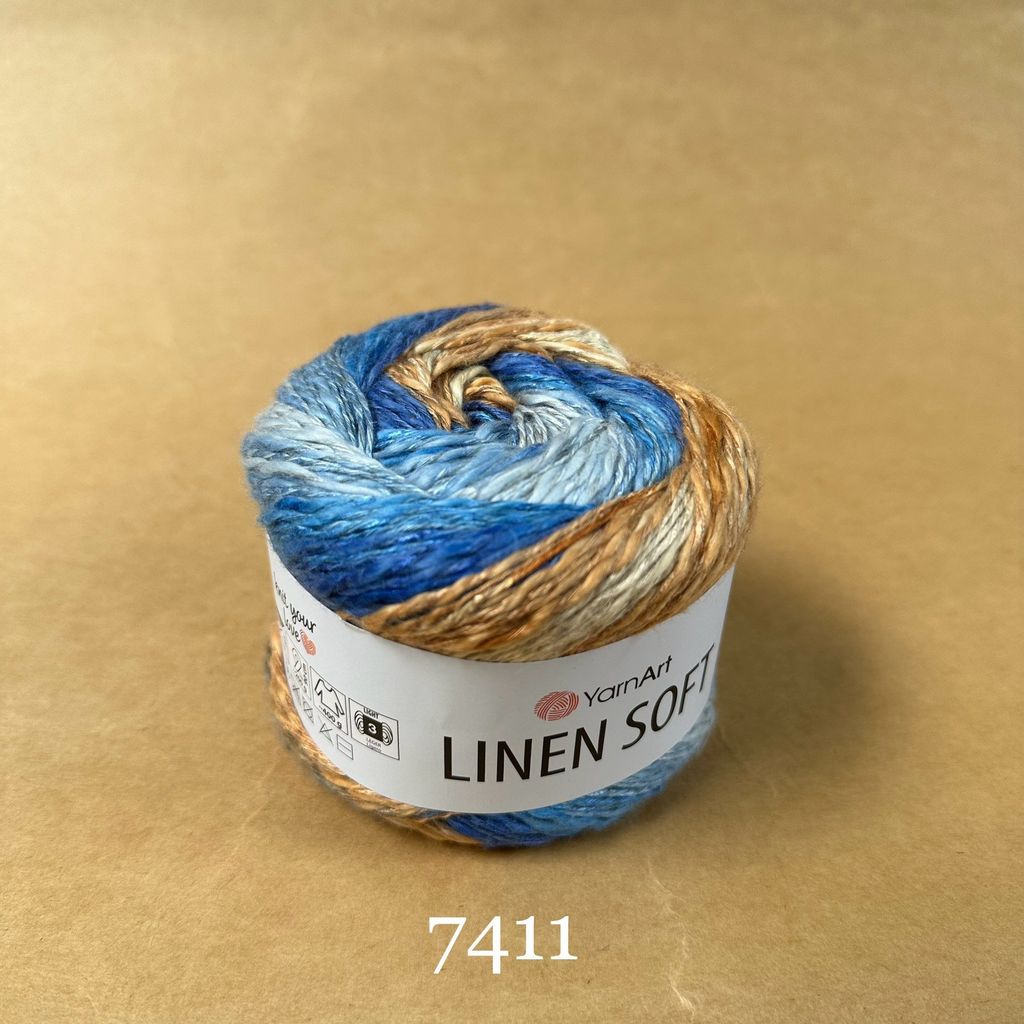 Sợi Linen Soft nhập khẩu từ Yarnart, đan móc áo, váy, khăn
