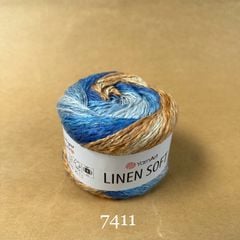 Sợi Linen Soft nhập khẩu từ Yarnart, đan móc áo, váy, khăn