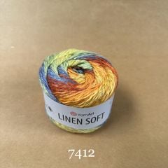 Sợi Linen Soft nhập khẩu từ Yarnart, đan móc áo, váy, khăn