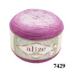 Sợi cotton Bella Ombre Batik nhập khẩu từ Alize Yarns, len loang, đan móc đủ áo, khăn, váy