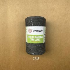 Sợi Twisted Macrame 3 MM Lurex nhập khẩu từ Yarnart, đan móc giỏ xách, nón, trang trí nội thất, vỏ ghế