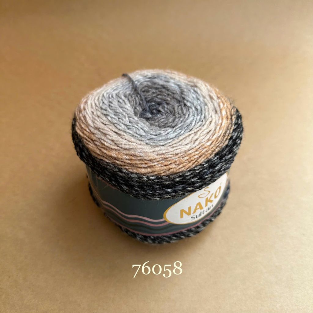Cuộn len acrylic Sultan nhập khẩu từ Nako, đan móc áo, váy