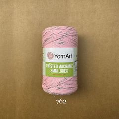 Sợi Twisted Macrame 3 MM Lurex nhập khẩu từ Yarnart, đan móc giỏ xách, nón, trang trí nội thất, vỏ ghế