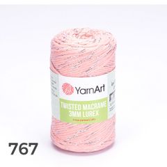 Sợi Twisted Macrame 3 MM Lurex nhập khẩu từ Yarnart, đan móc giỏ xách, nón, trang trí nội thất, vỏ ghế