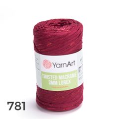 Sợi Twisted Macrame 3 MM Lurex nhập khẩu từ Yarnart, đan móc giỏ xách, nón, trang trí nội thất, vỏ ghế