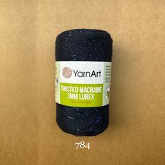 Sợi Twisted Macrame 3 MM Lurex nhập khẩu từ Yarnart, đan móc giỏ xách, nón, trang trí nội thất, vỏ ghế