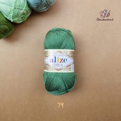 Sợi acrylic bóng Diva nhập khẩu từ Alize yarns đan móc bikini, áo, váy, thú, nón cực xinh