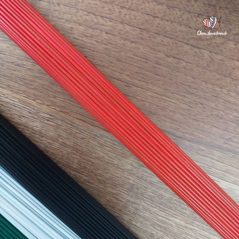 Bộ 10 que sắt làm thân hoa giả, dài 40cm, Chouihandmade