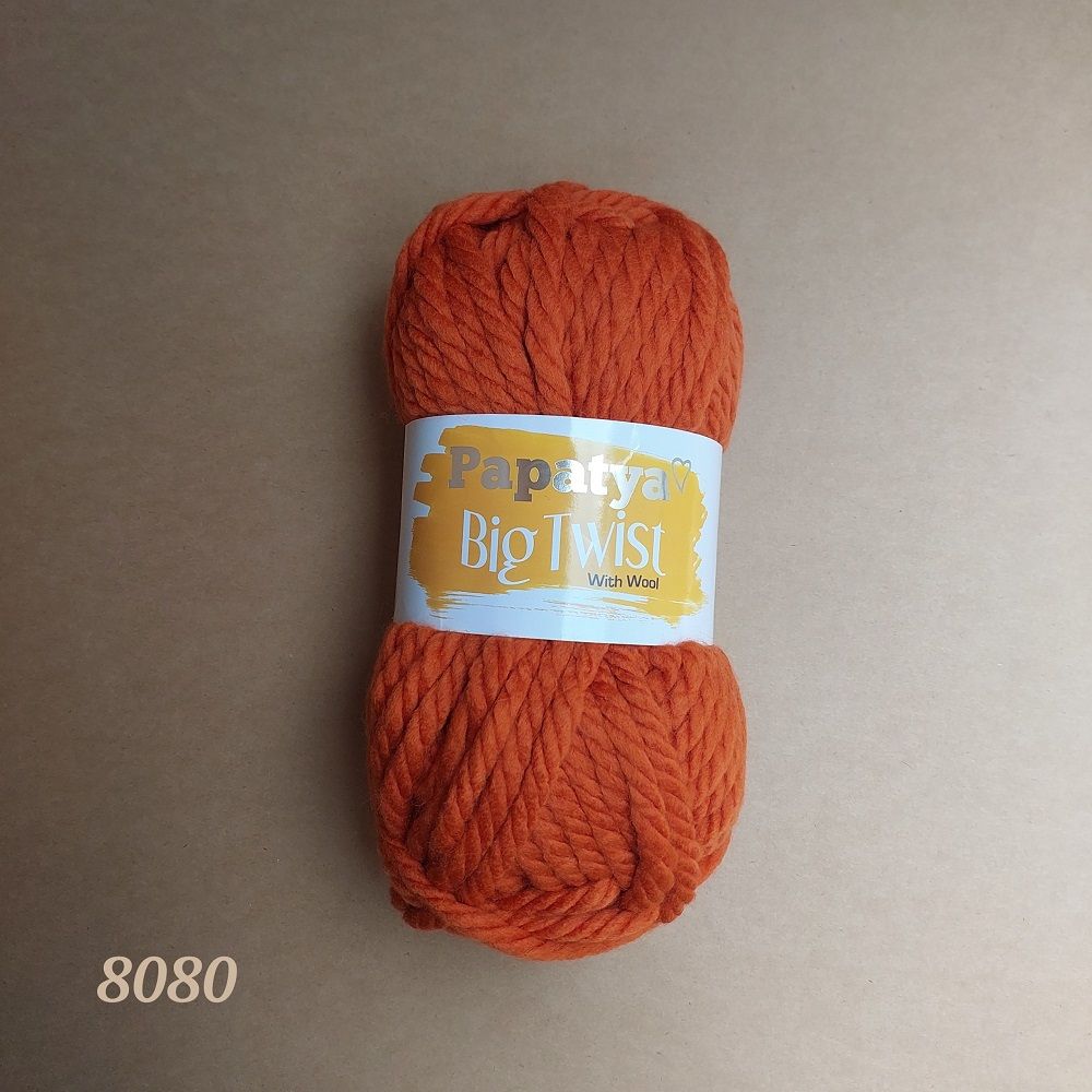 Cuộn len ấm sợi to mềm mại Big Twist nhập khẩu chính hãng Papatya đan móc nón, khăn, áo, chăn ấm siêu nhanh