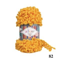 Cuộn len tết bằng tay Puffy Fine hãng Alize Yarns tết áo, khăn, vỏ gối, chăn, thảm, túi