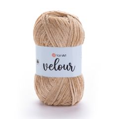 Len nhung Velour nhập khẩu từ Yarnart, đan móc áo, khăn