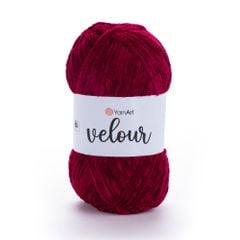 Len nhung Velour nhập khẩu từ Yarnart, đan móc áo, khăn