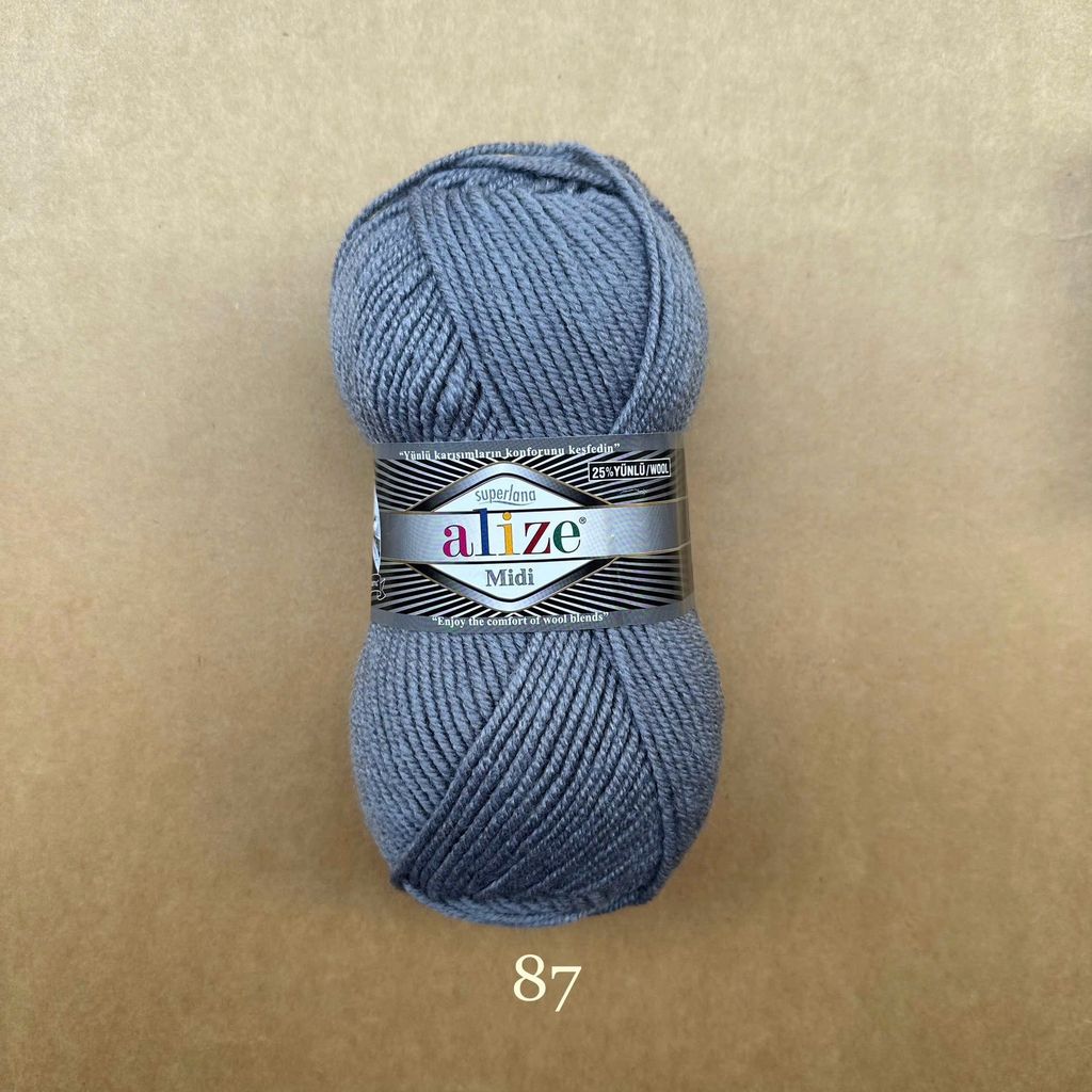 Len đông Superlana Midi nhập khẩu từ Alize Yarns, đan móc thú, áo, nón, khăn