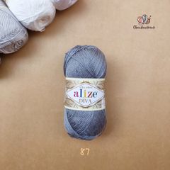 Sợi acrylic bóng Diva nhập khẩu từ Alize yarns đan móc bikini, áo, váy, thú, nón cực xinh