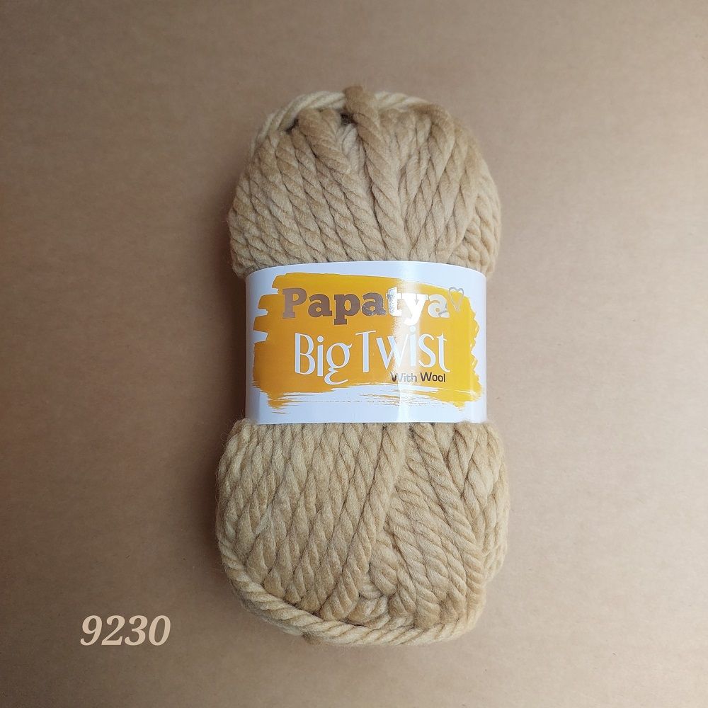 Cuộn len ấm sợi to mềm mại Big Twist nhập khẩu chính hãng Papatya đan móc nón, khăn, áo, chăn ấm siêu nhanh