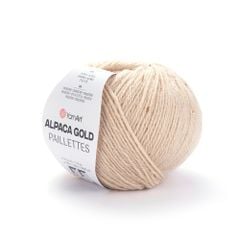 Len ấm Alpaca Gold Paillettes nhập từ Yarnart, đan móc áo, khăn, nón