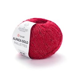 Len ấm Alpaca Gold Paillettes nhập từ Yarnart, đan móc áo, khăn, nón