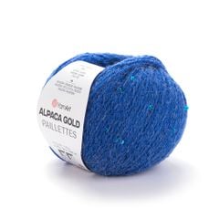 Len ấm Alpaca Gold Paillettes nhập từ Yarnart, đan móc áo, khăn, nón