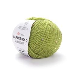 Len ấm Alpaca Gold Paillettes nhập từ Yarnart, đan móc áo, khăn, nón