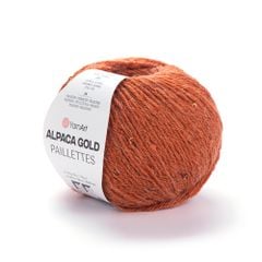 Len ấm Alpaca Gold Paillettes nhập từ Yarnart, đan móc áo, khăn, nón