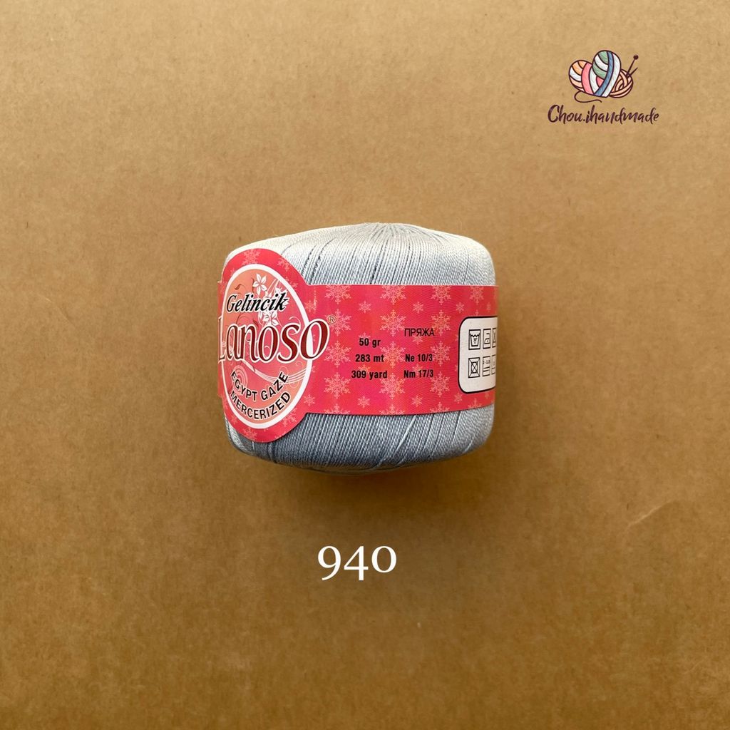 Sợi cotton Gelincik nhập khẩu từ Lanoso đan móc áo, váy, đầm