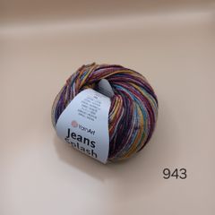 Len Jeans Splash nhập khẩu từ Yarnart, đan móc áo, váy, khăn, đầm