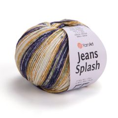 Len Jeans Splash nhập khẩu từ Yarnart, đan móc áo, váy, khăn, đầm