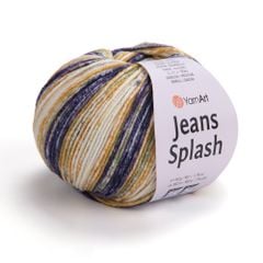 Len Jeans Splash nhập khẩu từ Yarnart, đan móc áo, váy, khăn, đầm