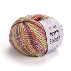 Len Jeans Splash nhập khẩu từ Yarnart, đan móc áo, váy, khăn, đầm