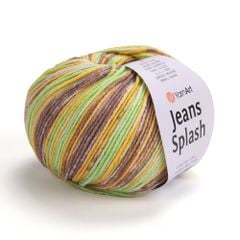 Len Jeans Splash nhập khẩu từ Yarnart, đan móc áo, váy, khăn, đầm