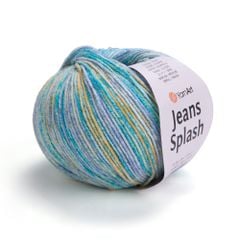 Len Jeans Splash nhập khẩu từ Yarnart, đan móc áo, váy, khăn, đầm