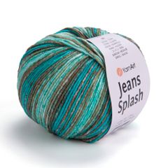 Len Jeans Splash nhập khẩu từ Yarnart, đan móc áo, váy, khăn, đầm