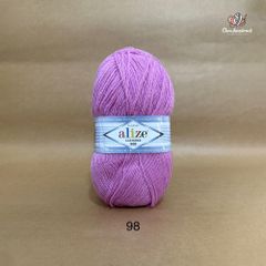 Cuộn len ấm Lanagold 800 hãng Alize siêu dôi, siêu ấm đan móc khăn, áo ấm cực thích