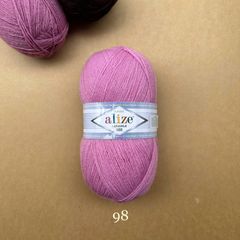 Cuộn len ấm Lanagold 800 hãng Alize siêu dôi, siêu ấm đan móc khăn, áo ấm cực thích